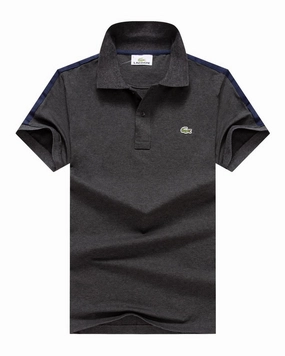 Lacoste Grey Men Polo Casual Essential Airflow Ventilation Design