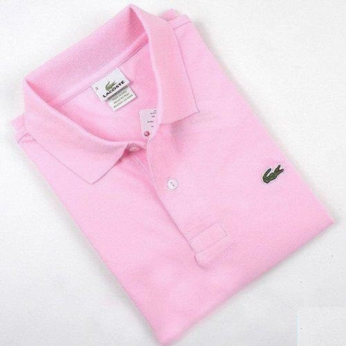 Travel Essential Anti Pill Surface Lacoste Men Pink Polo