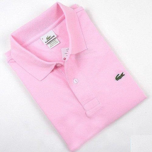 Lacoste Men Pink Polo Compact Stitch Pattern