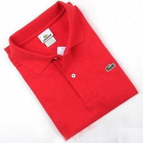 Lacoste Men Red Polo Versatile Look Preppy