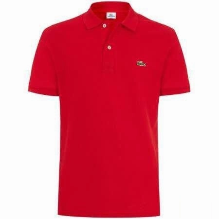 Lacoste Men Red Polo Breathable mesh panel Easy Wear Look