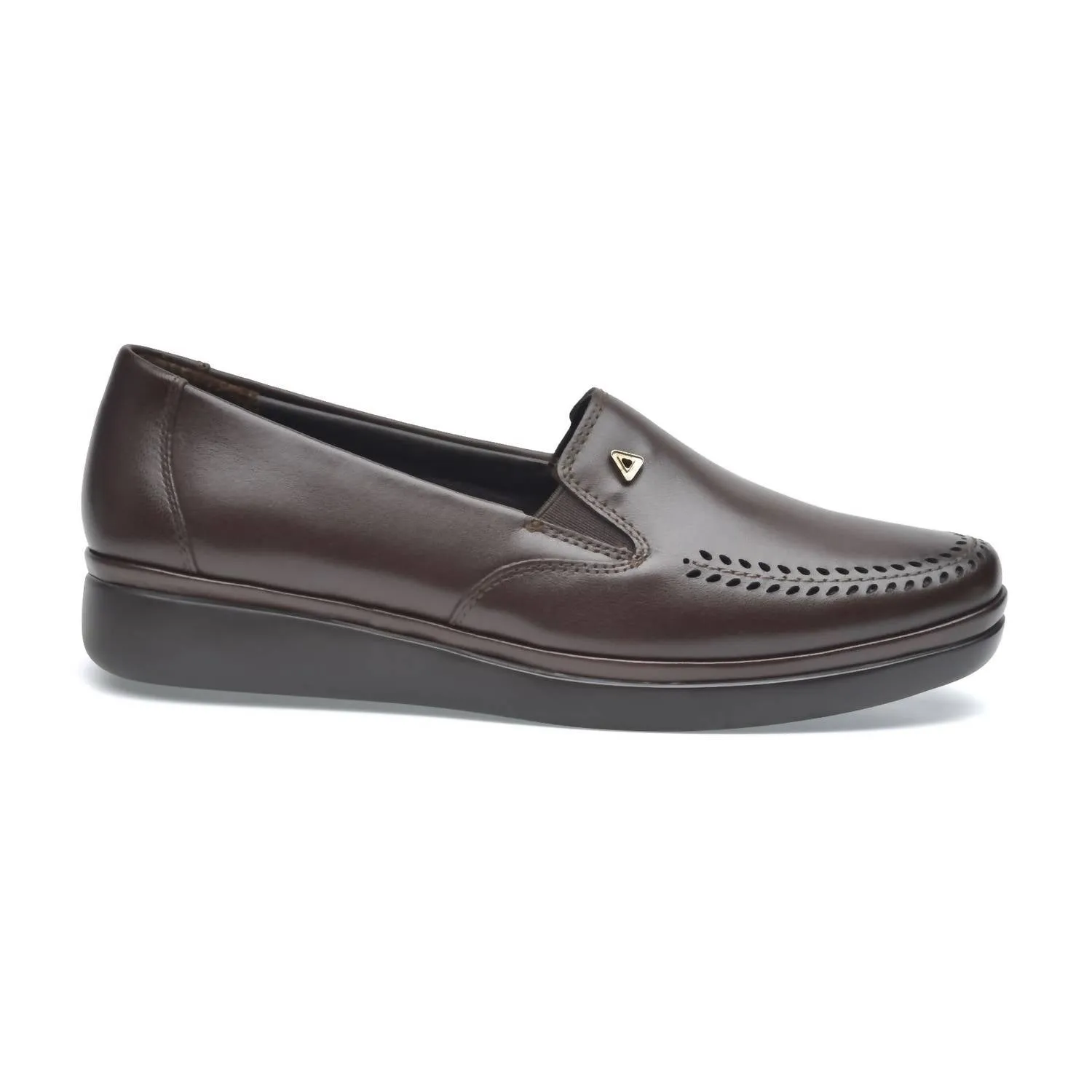 Light Stroll Hold Strong Lambskin Mireya Moccasins In Espresso Brown