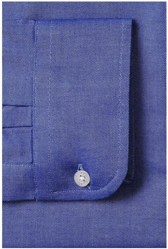 Lands' End Men's Traditional Fit Solid No Iron American-Grown Supima Oxford Dress Shirt
