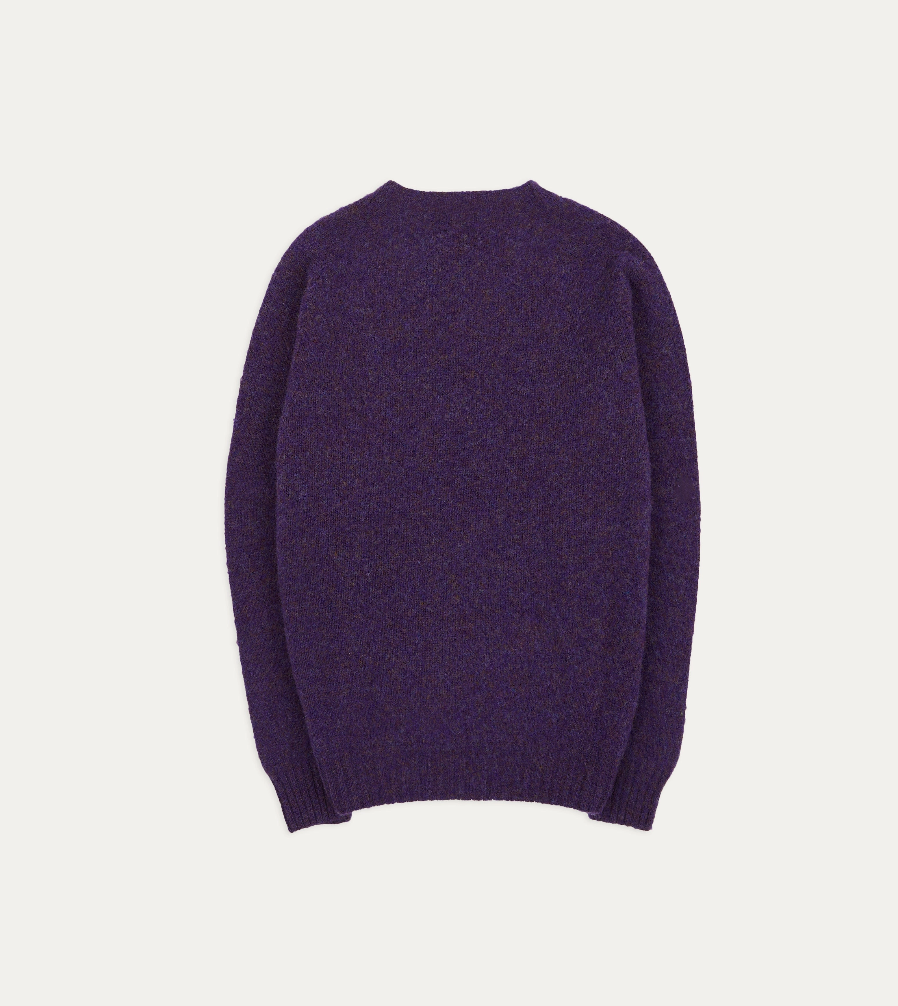 Travel Light Lavender Brushed Shetland Crew Neck Jumper