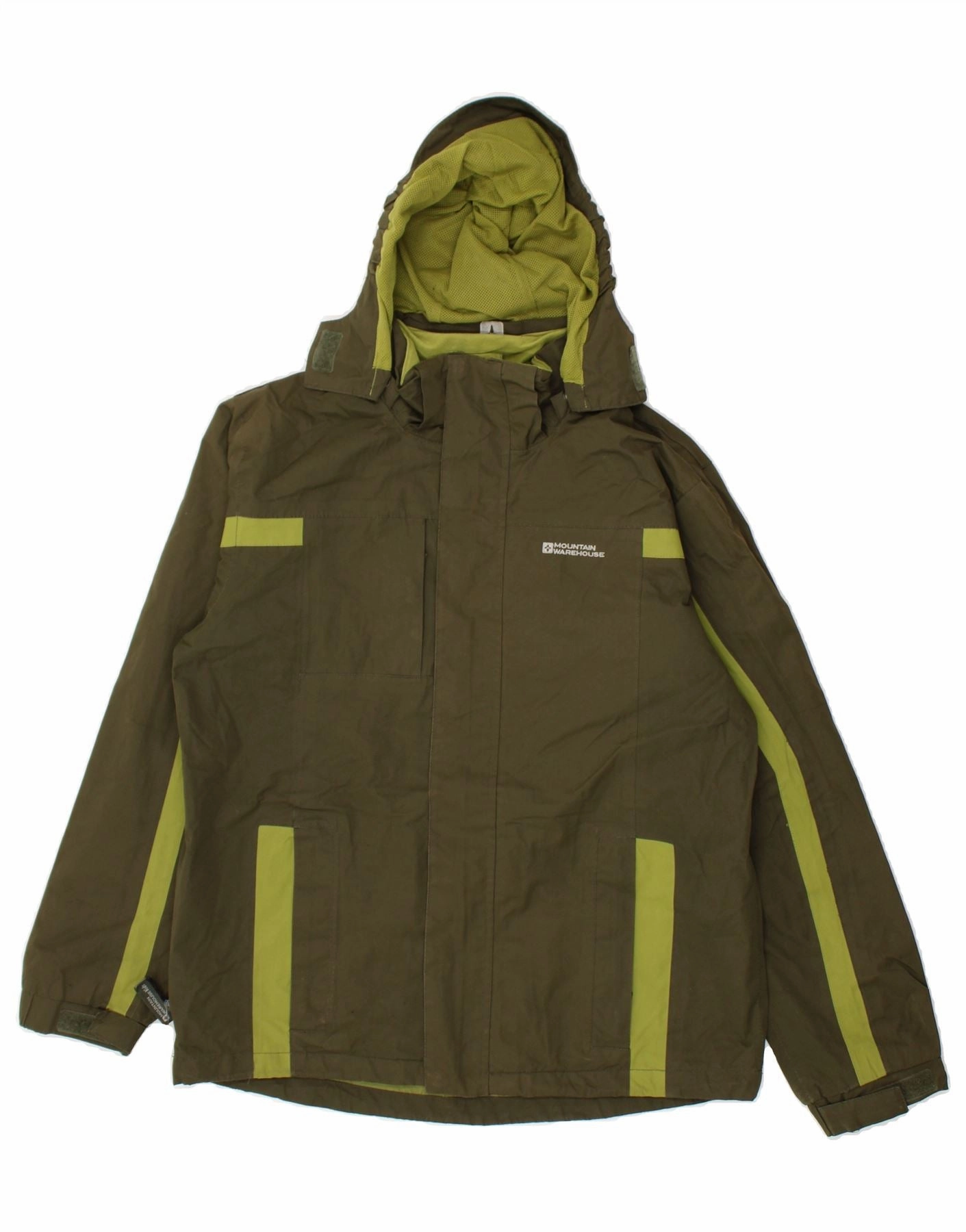 Program MOUNTAIN WAREHOUSE Boys Windbreaker Jacket 12-13 Years Green Colourblock