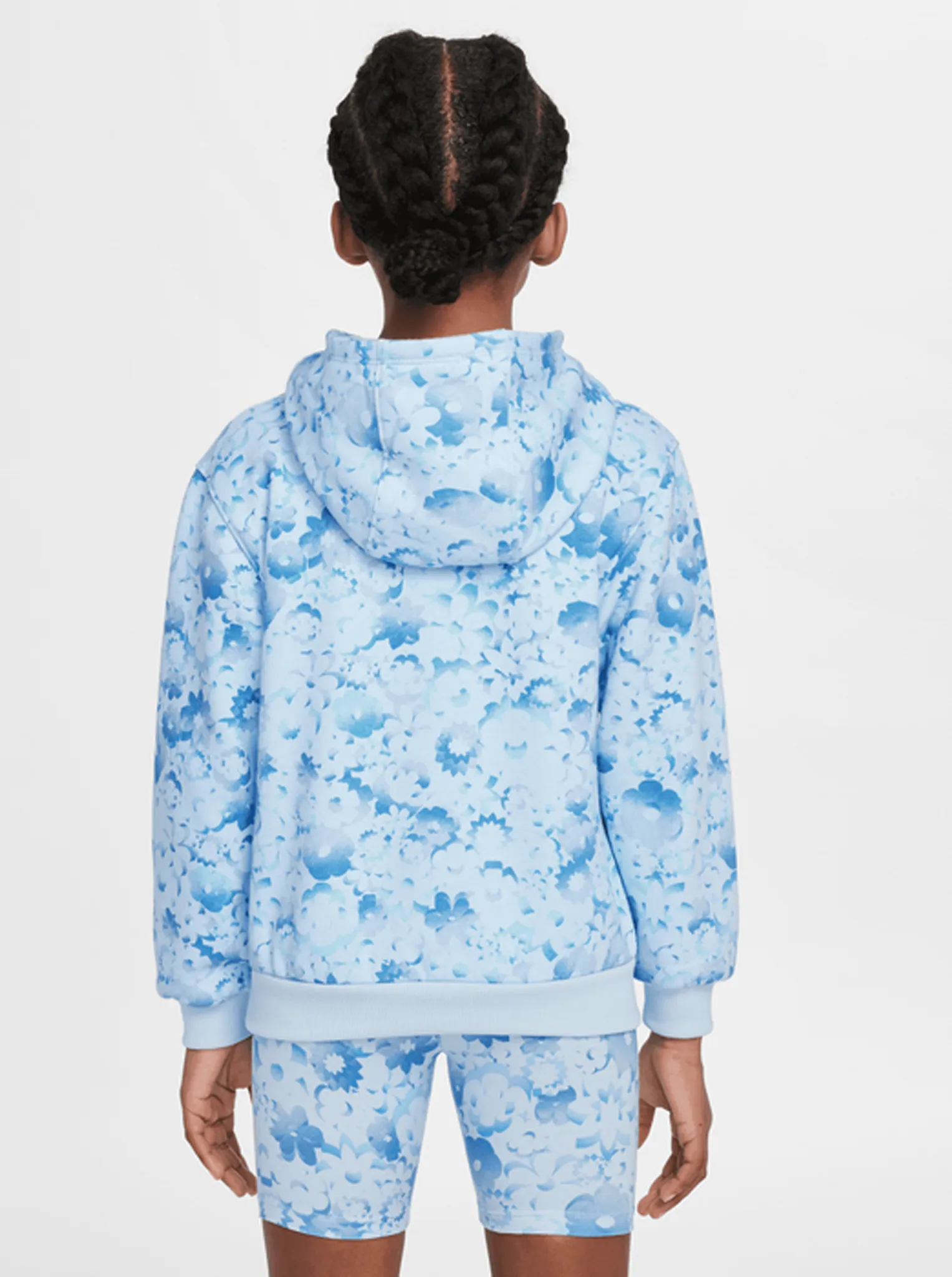 Flow-Ral Printed Pullover Hoodie Kids Sleek Comfort Leisure Apparel