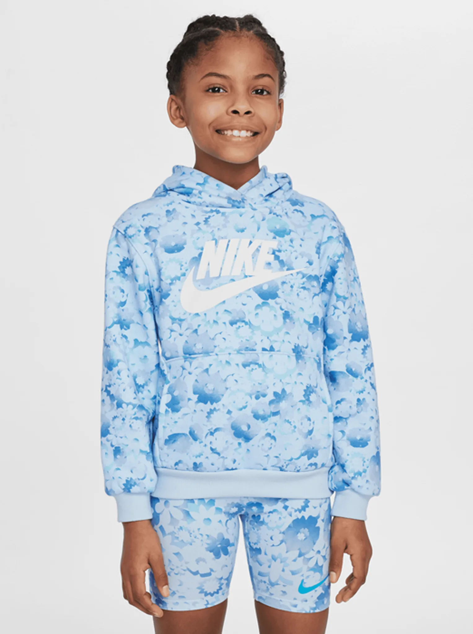 Warm Lining Cold Weather Gear Flow-Ral Printed Pullover Hoodie Kids