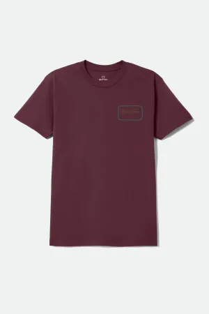 Grade S/S Standard T-Shirt - Burgundy ZeroWaste Production