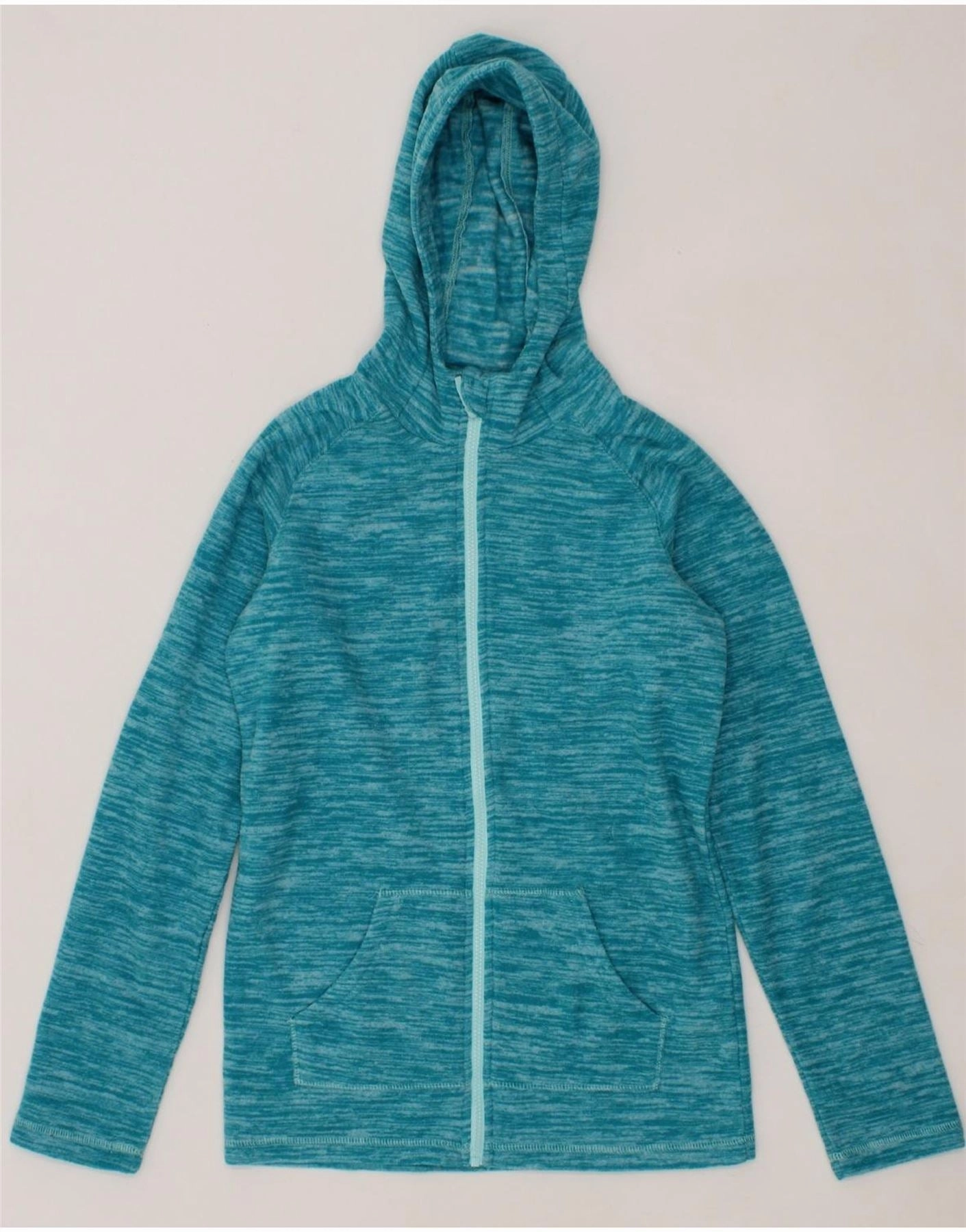 MOUNTAIN WAREHOUSE Boys Hooded Fleece Jacket 12-13 Years Blue Polyester CompressionFit Sports Jacket
