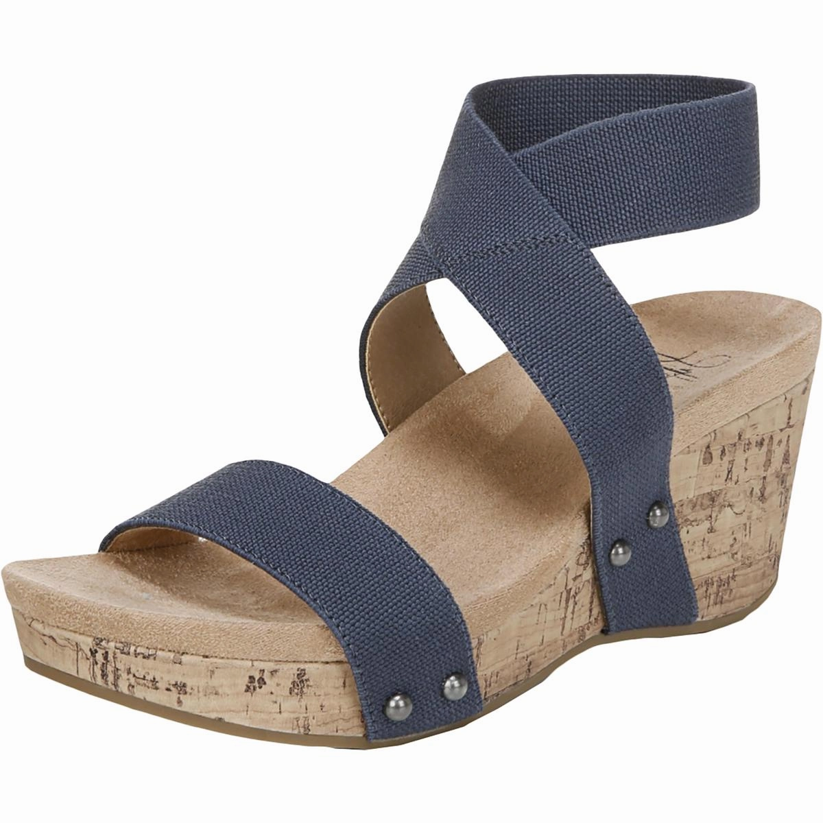 Bold Mix Del Mar Womens Ankle Strap Open Toe Wedge Sandals
