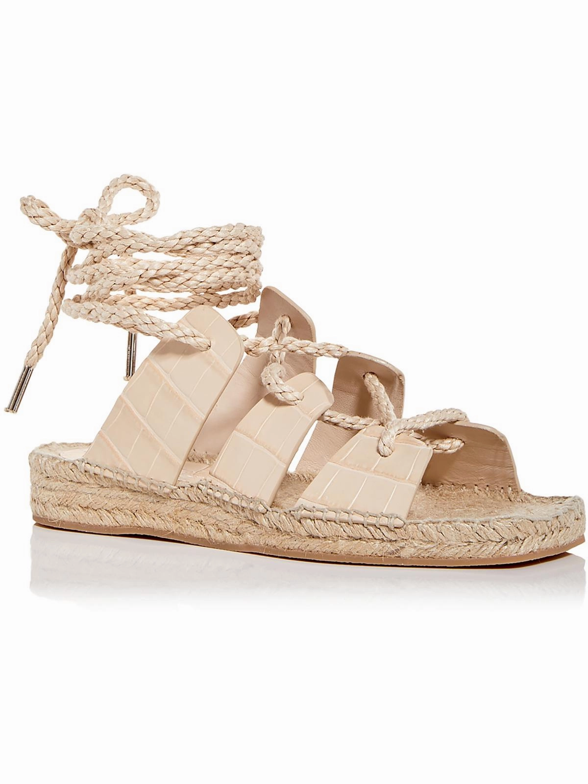 Style Easy Lucy Womens Suede Ankle Tie Espadrilles