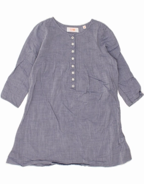 Stylish Look SUN68 Girls Basic Dress 7-8 Years Blue Cotton