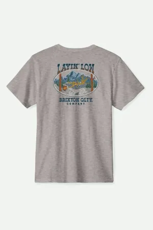 Layin' Low S/S Standard T-Shirt - Heather Grey Versatile Fashion