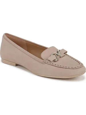 Layla Womens Leather Slip-On Loafers Hold Sure
