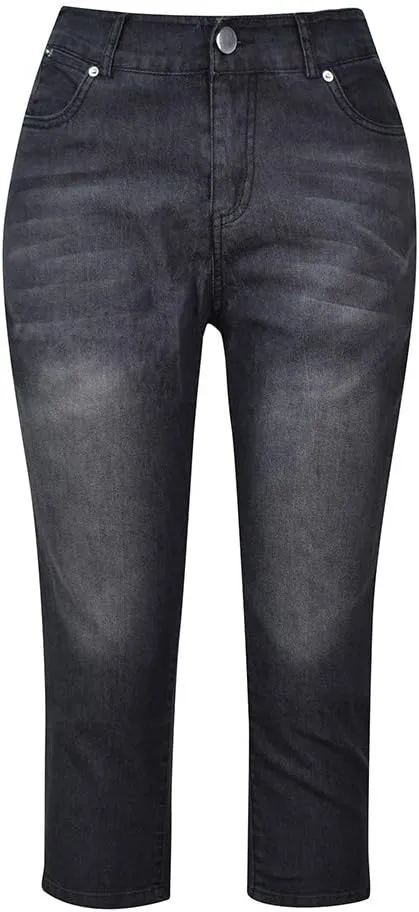 LCMTWX Capri Pants for Women Elastic Pants for Women Fashion Casual Fashion Shorts Trousers Solid Black Leggings with Capri