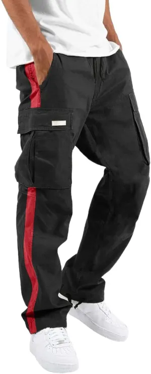 LCMTWX Cargo Pants for Men Casual Jogging Sports Elastic with Pockets Men's Men's Pants Active Athletic Workout Jogger
