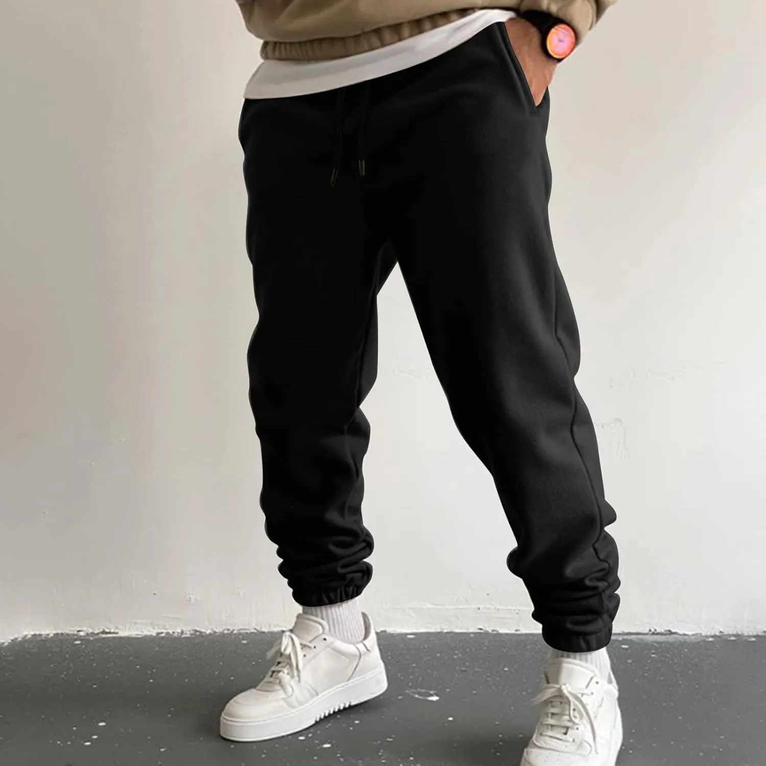 LCMTWX Mens Sweatpants Multi-Pocket Color Pants Casual Men's Leggings Men's Pants Straight Leg Joggers