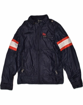 LEE Boys Bomber Jacket 9-10 Years Navy Blue Polyester Wilderness Ready suitable for outdoor adventures