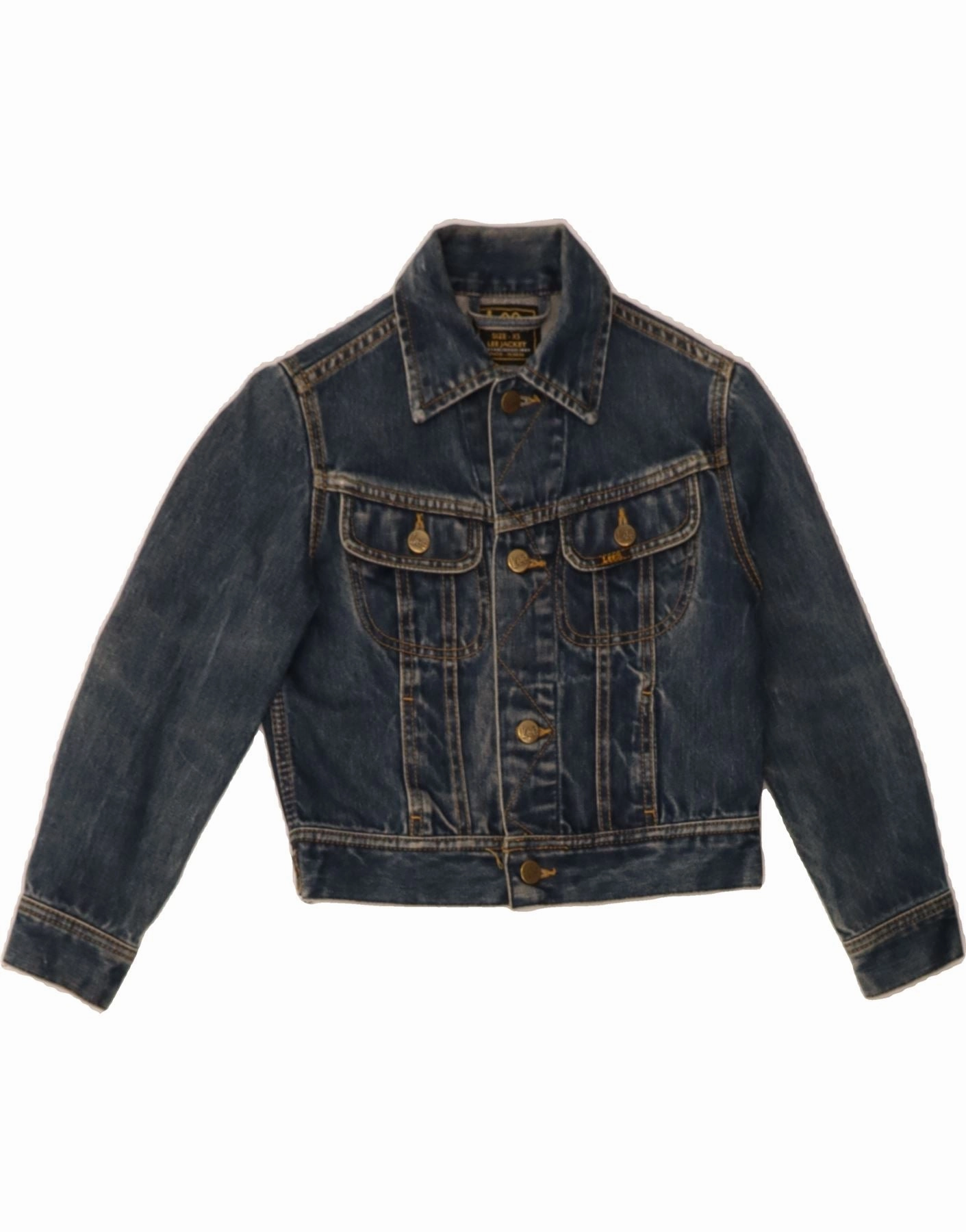LEE Boys Denim Jacket 5-6 Years XS Blue Cotton Modern Style Easy Care Fabric