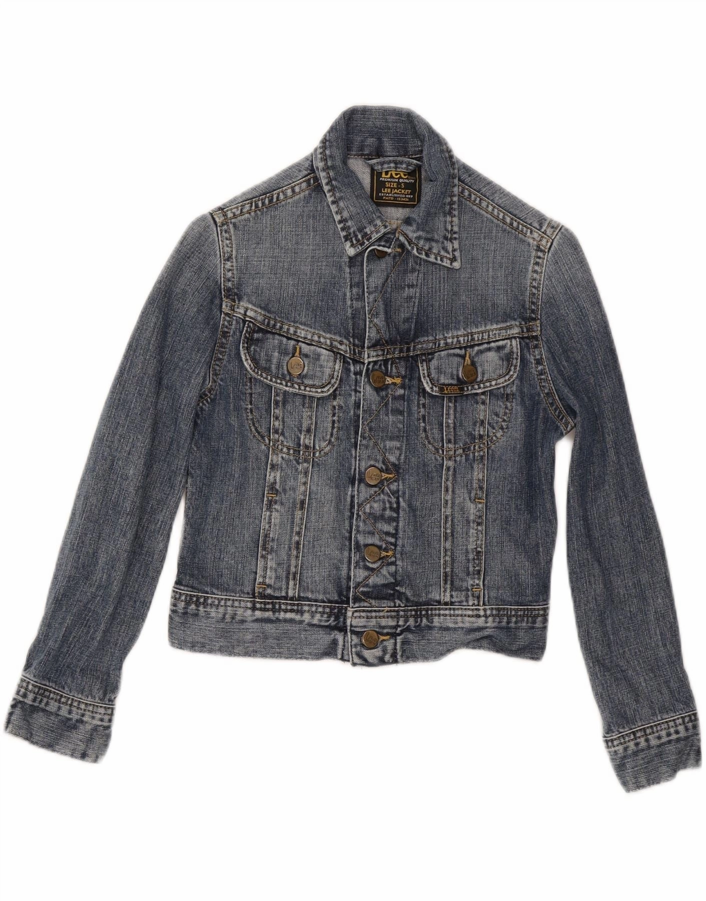 LEE Boys Denim Jacket 7-8 Years Small Blue Cotton Efficient Protection All Season Fit