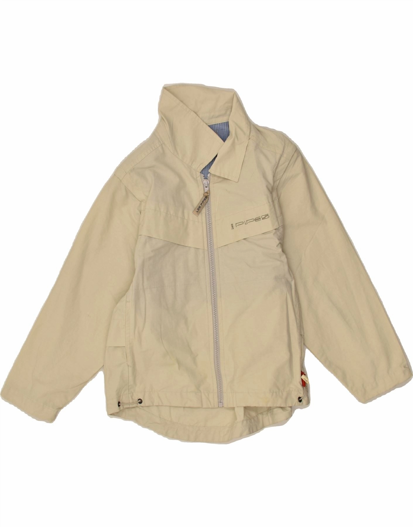 LEE Boys Rain Jacket 7-8 Years XS Beige Polyamide Windproof Technology comfort enhancer