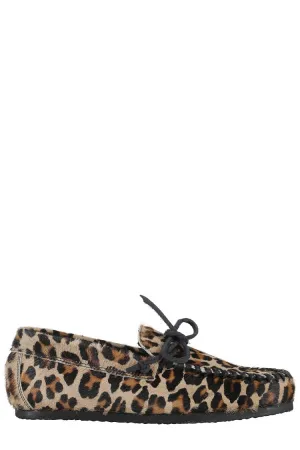 Leopard Print Pony Hair Loafers Park Day True Path