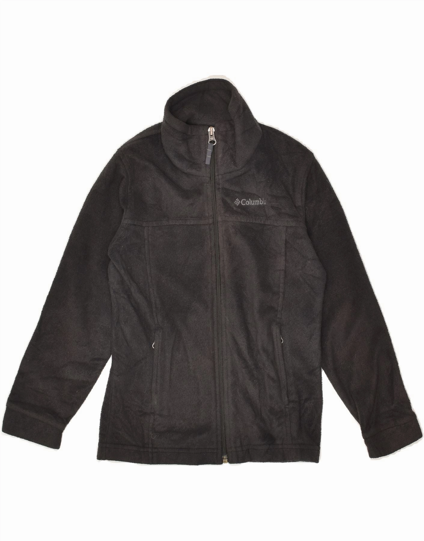 COLUMBIA Boys Fleece Jacket 6-7 Years Grey Polyester Weekend Escape