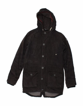 Season Change Layered Insulation LEVI'S Boys Hooded Parka Jacket 15-16 Years Black