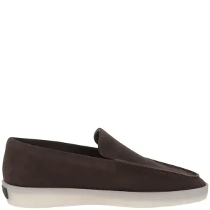 Brown Suede Leather Slip-On Loafer Weekend Casual Versatile Shoes