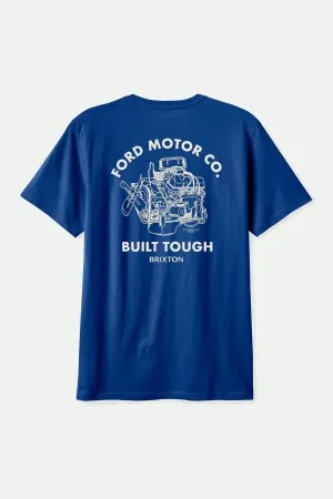 Fashionable Wear Ford Built Tough S/S Standard T-Shirt - Ford Blue