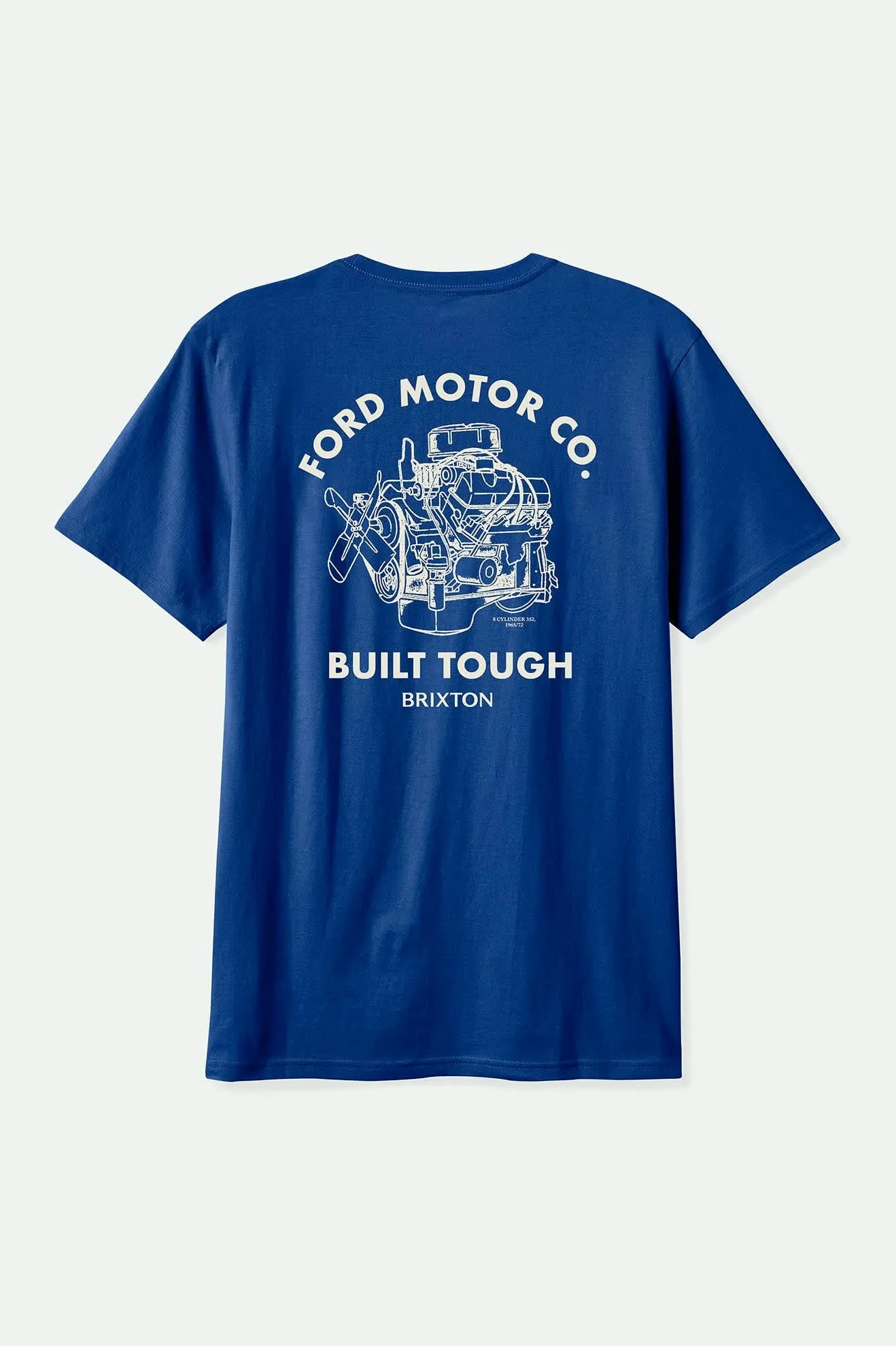 Fashionable Wear Ford Built Tough S/S Standard T-Shirt - Ford Blue