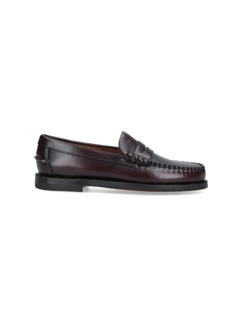 Travel Friendly Arch Hug Rounded Toe Slip-On Moccasins With Smooth Leather Finish