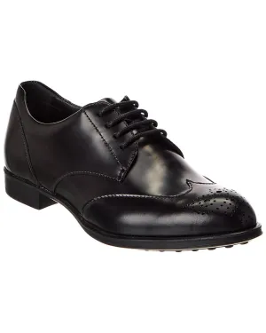 TOD??s Leather Oxford Neutral Mood