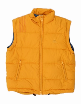 Assessment ADIDAS Boys Padded Gilet 9-10 Years Yellow Polyester