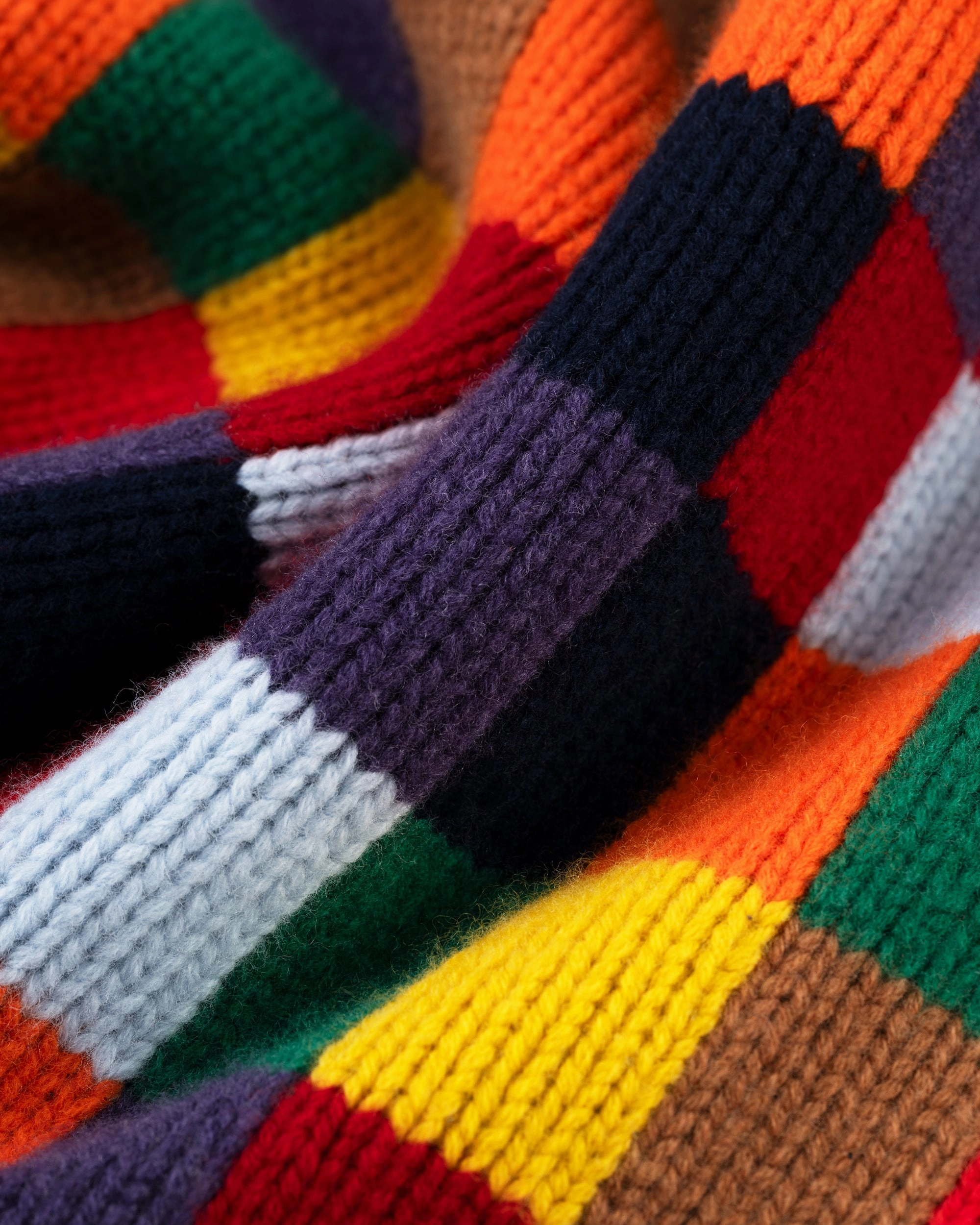 Comfy Warmth Patchwork Wool Sweater