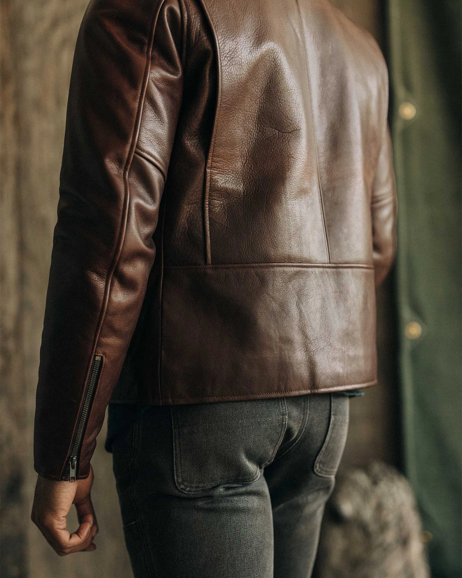 The Moto Jacket in Espresso Steerhide Heat Retention Technology