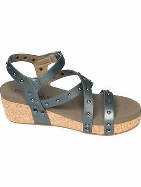 Women's Under The Sun Sandals In Black Zip Close Edge Step
