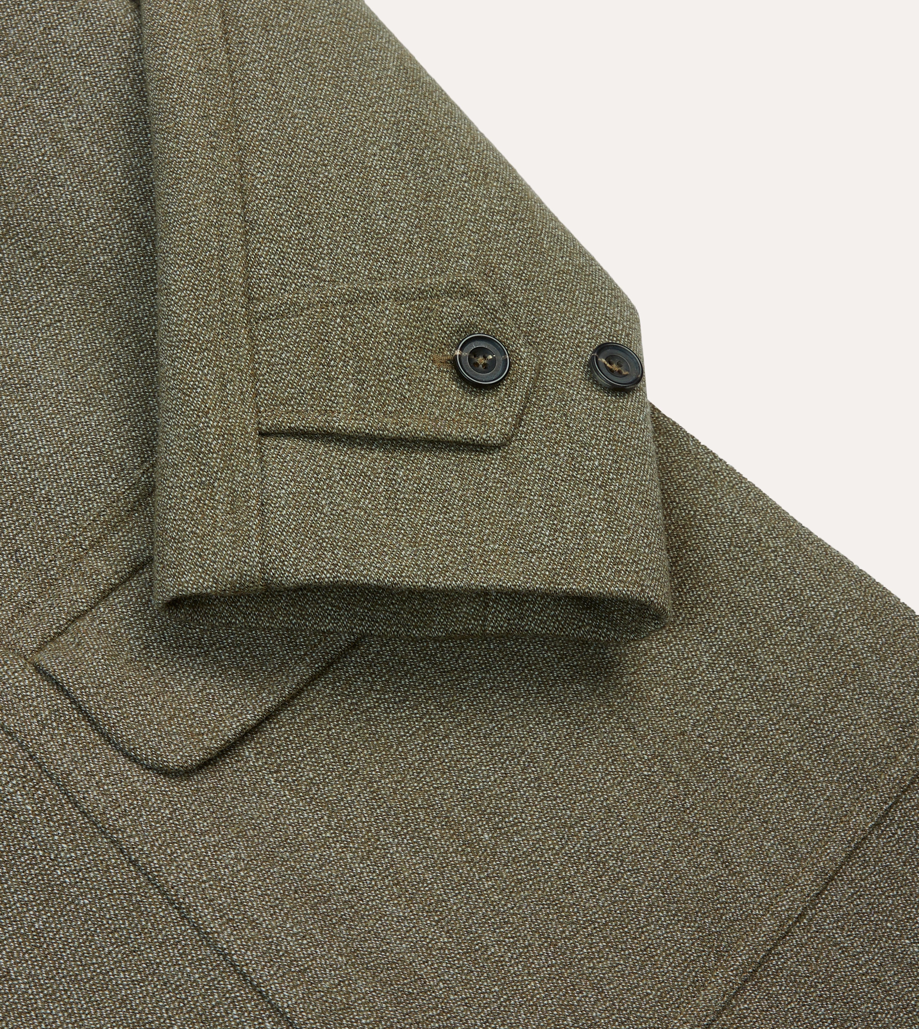 Lovat Keeper's Tweed Raglan Coat Solid Color