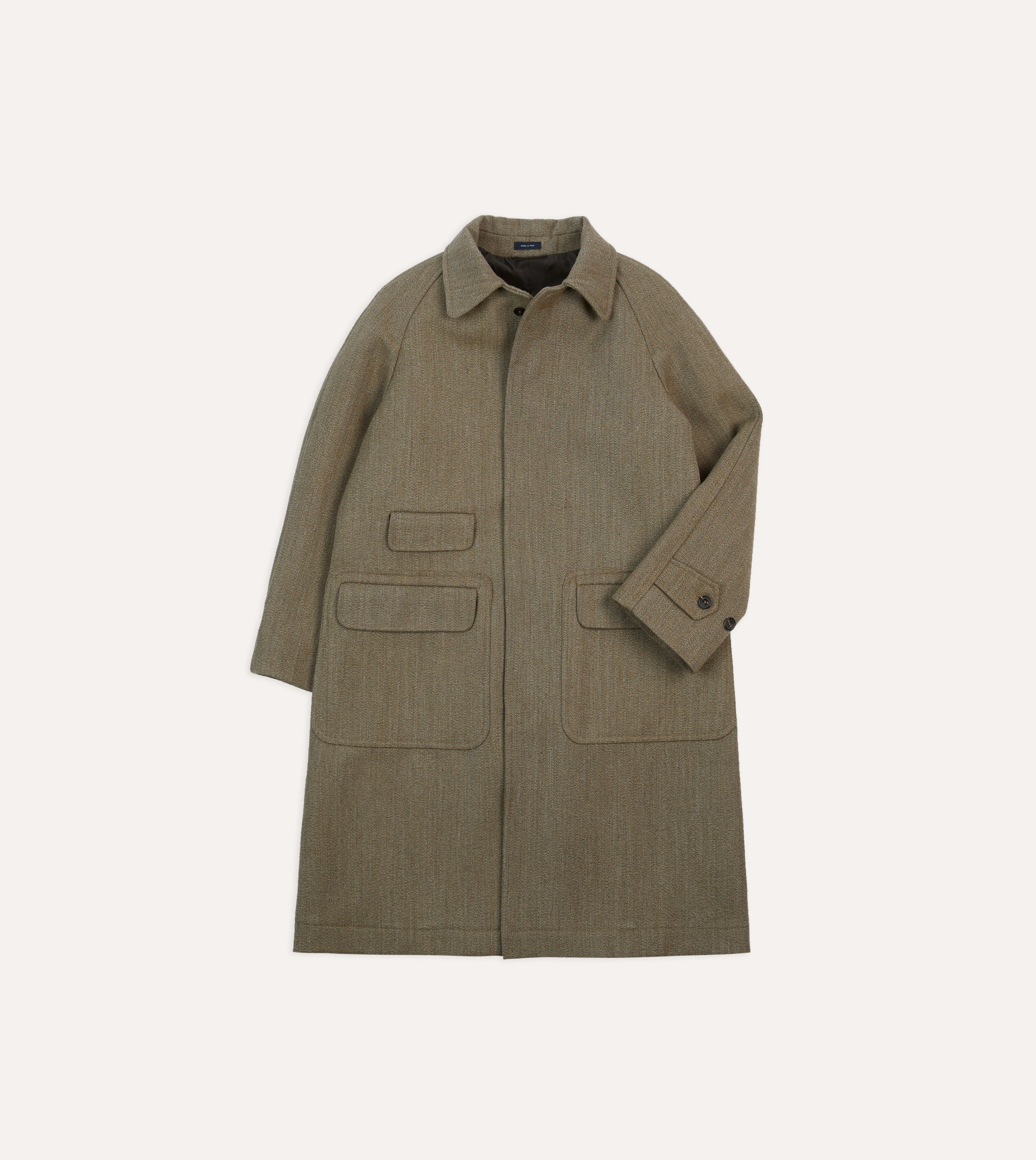 Meditation Promulgate Lovat Keeper's Tweed Raglan Coat
