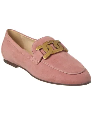 TOD??s Kate Suede & Leather Loafer Spanish Made Durable Leather Shoes