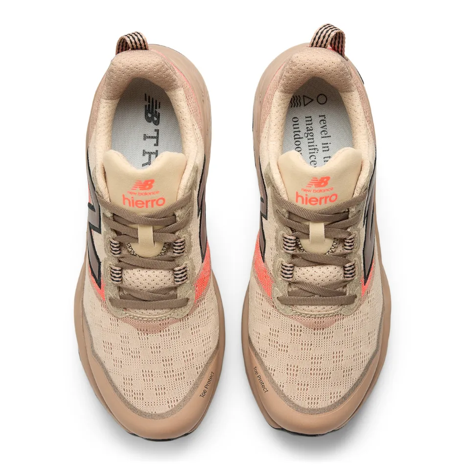 Enhanced Mobility foot - health New Balance Men's Hierro V9 Trail Shoes in Desert Clay/Earth Shadow/Urgent Red AW25