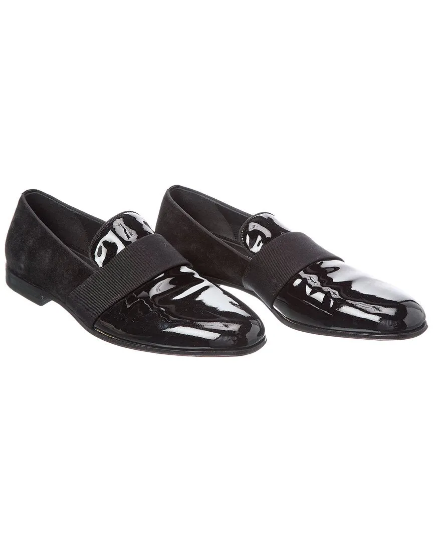 Spring Style Ferragamo Patent & Suede Loafer (Authentic Pre-Loved)