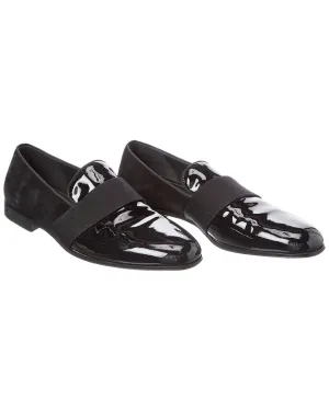 Spring Style Ferragamo Patent & Suede Loafer (Authentic Pre-Loved)