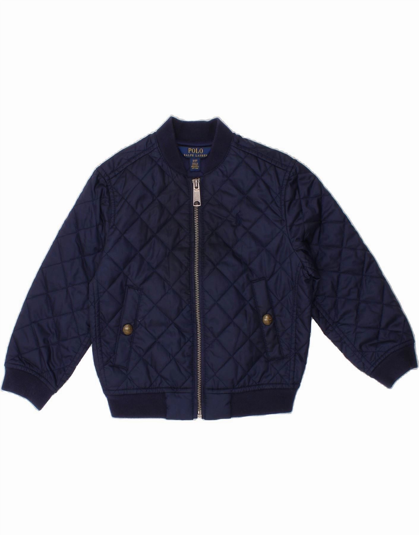 Merchandise POLO RALPH LAUREN Boys Quilted Jacket 2-3 Years Navy Blue Polyester