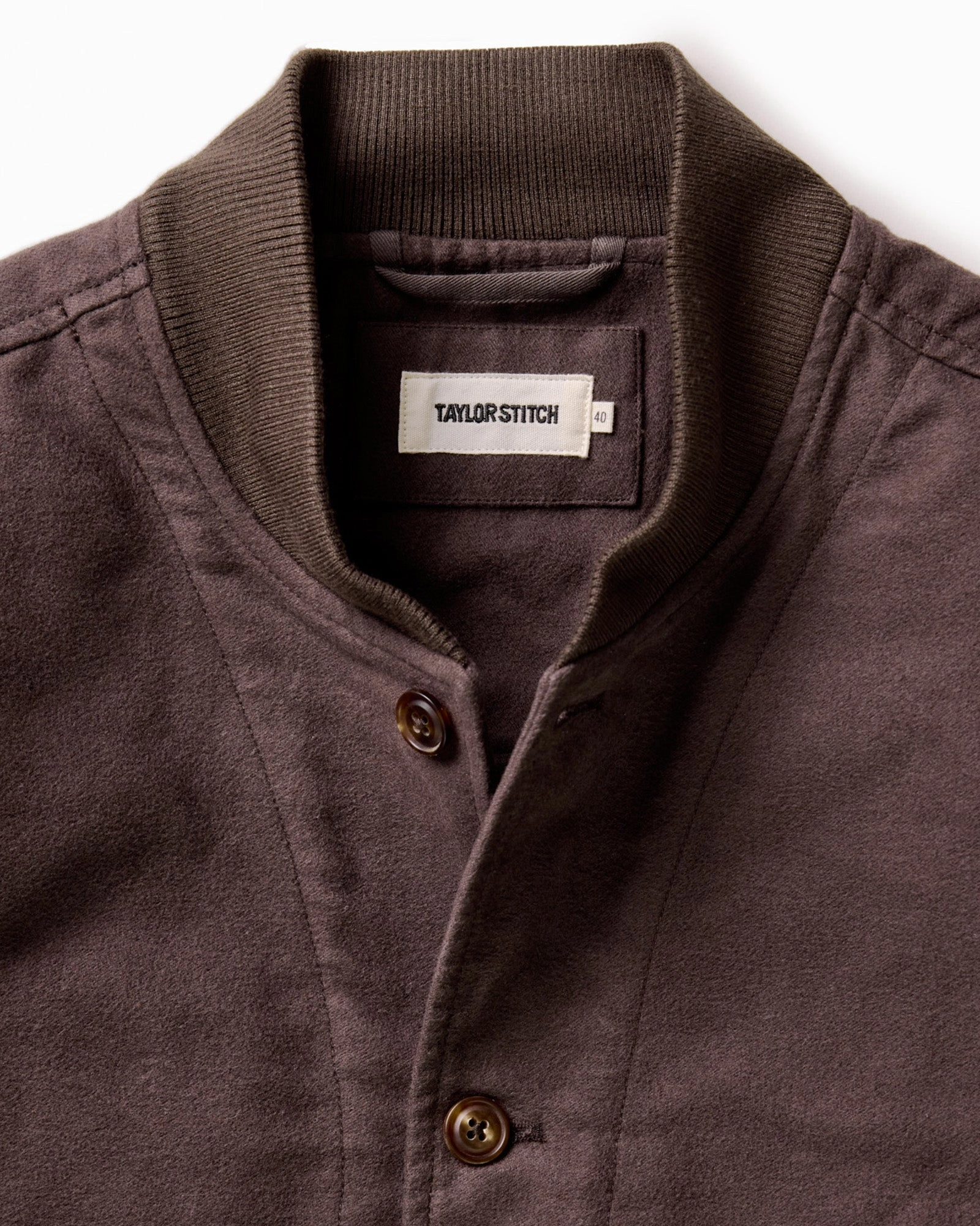 The Clark Bomber in Soil Moleskin Silicone Grip Cuffs