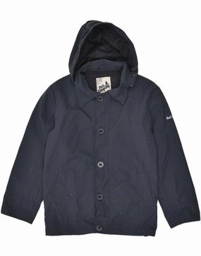 White BEST COMPANY Boys Hooded Windbreaker Jacket 11-12 Years Navy Blue