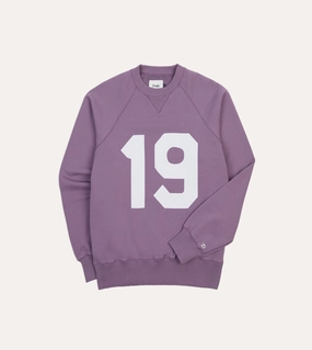 Lilac ??1977?? Appliqu?? Cotton Sweatshirt Zip-up