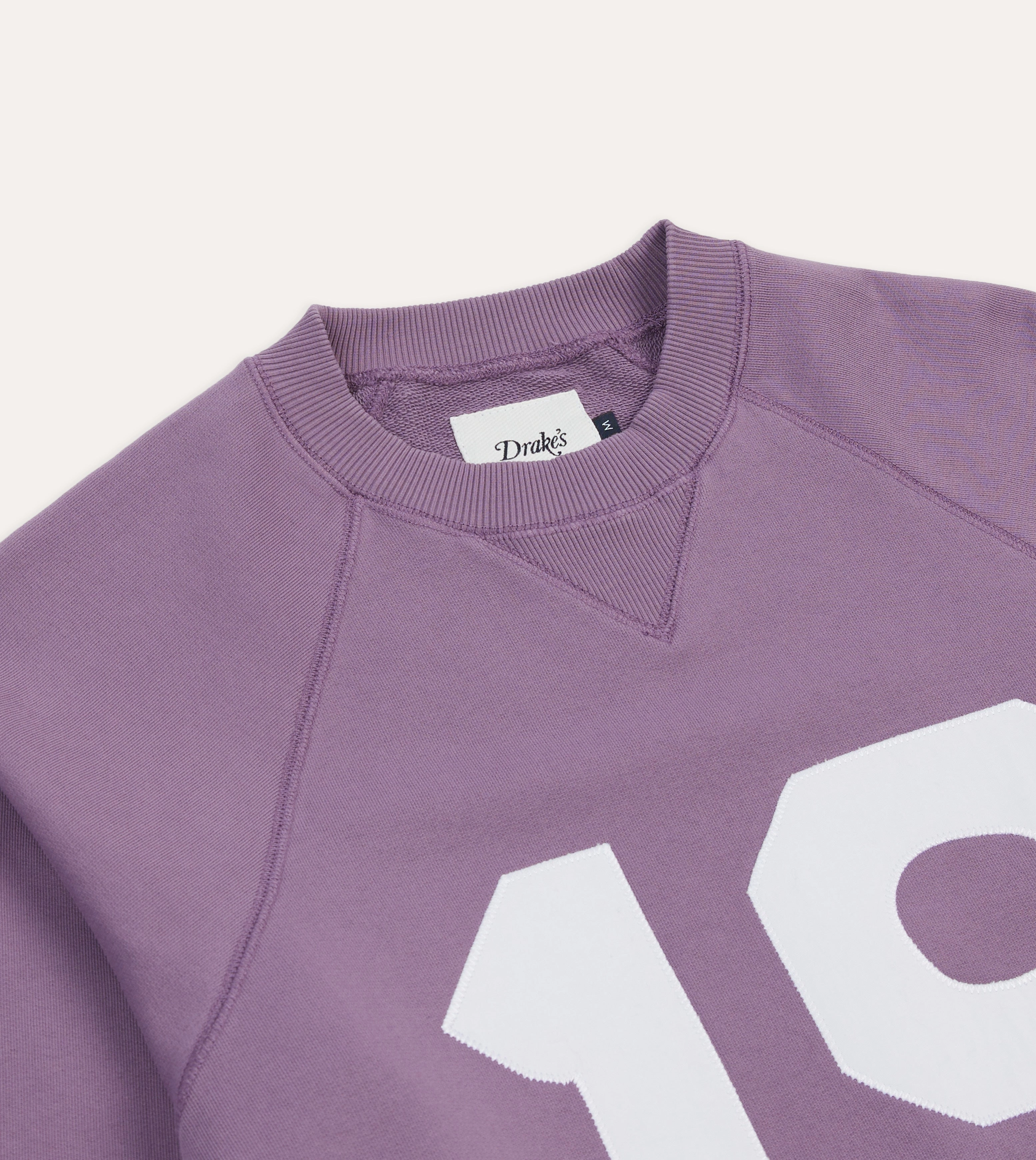 Lilac ??1977?? Appliqu?? Cotton Sweatshirt Versatile Jacket