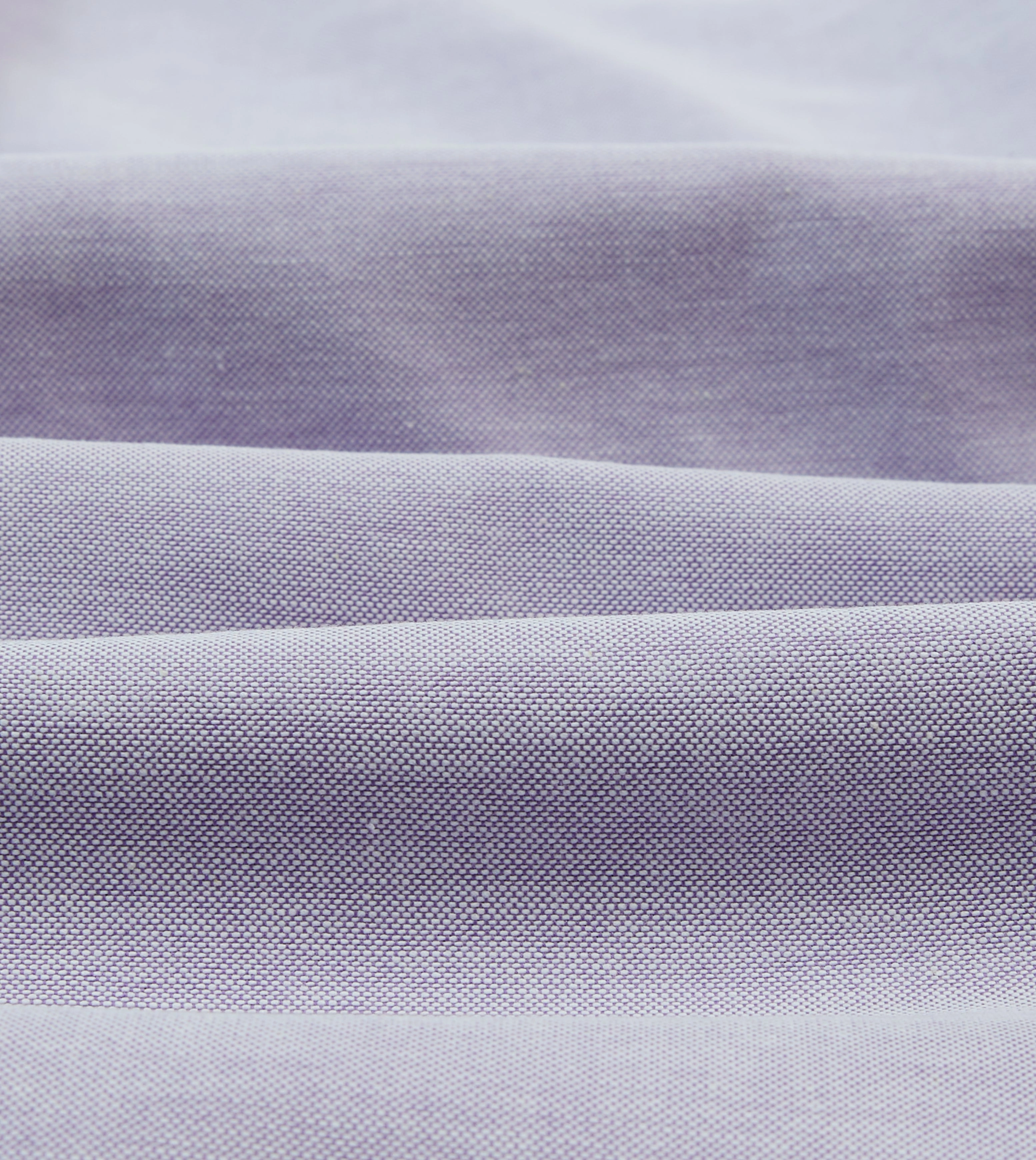 Lilac Cotton Oxford Cloth Button-Down Shirt Linen blend Matte Finish