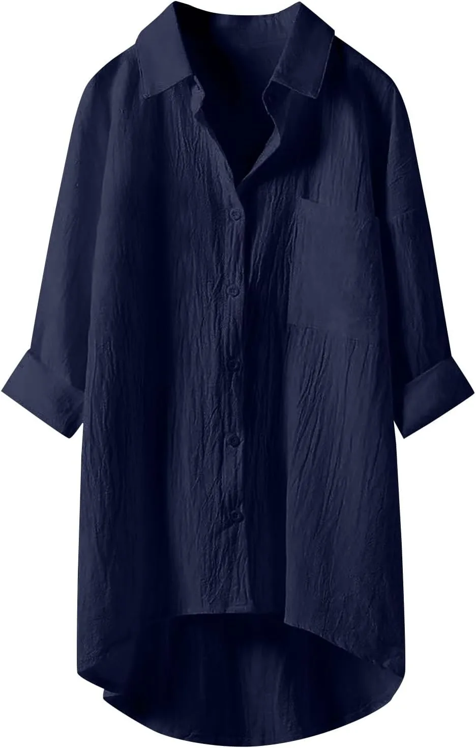 Linen Shirt for Women Breathable Tops Loose Crewneck Tops Womens Daily T Shirts Summer Shirts for Women 2025